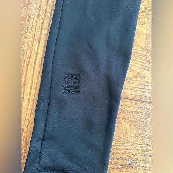 66 North Iceland Black fleece lined Leggings Fannar Pants Woman's S - Picture 4 of 9